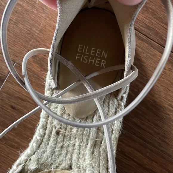 New Eileen Fisher Lace Espadrilles - Picture 6 of 7